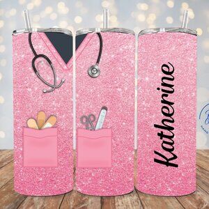 Personalized Nurse Tumbler, Nurse Uniform Tumbler, Custom Nurse Tumbler